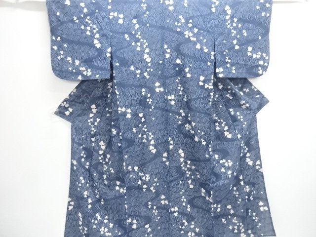 JAPANESE KIMONO / ANTIQUE KIMONO FOR SUMMER / SILK / IVY LEAVES